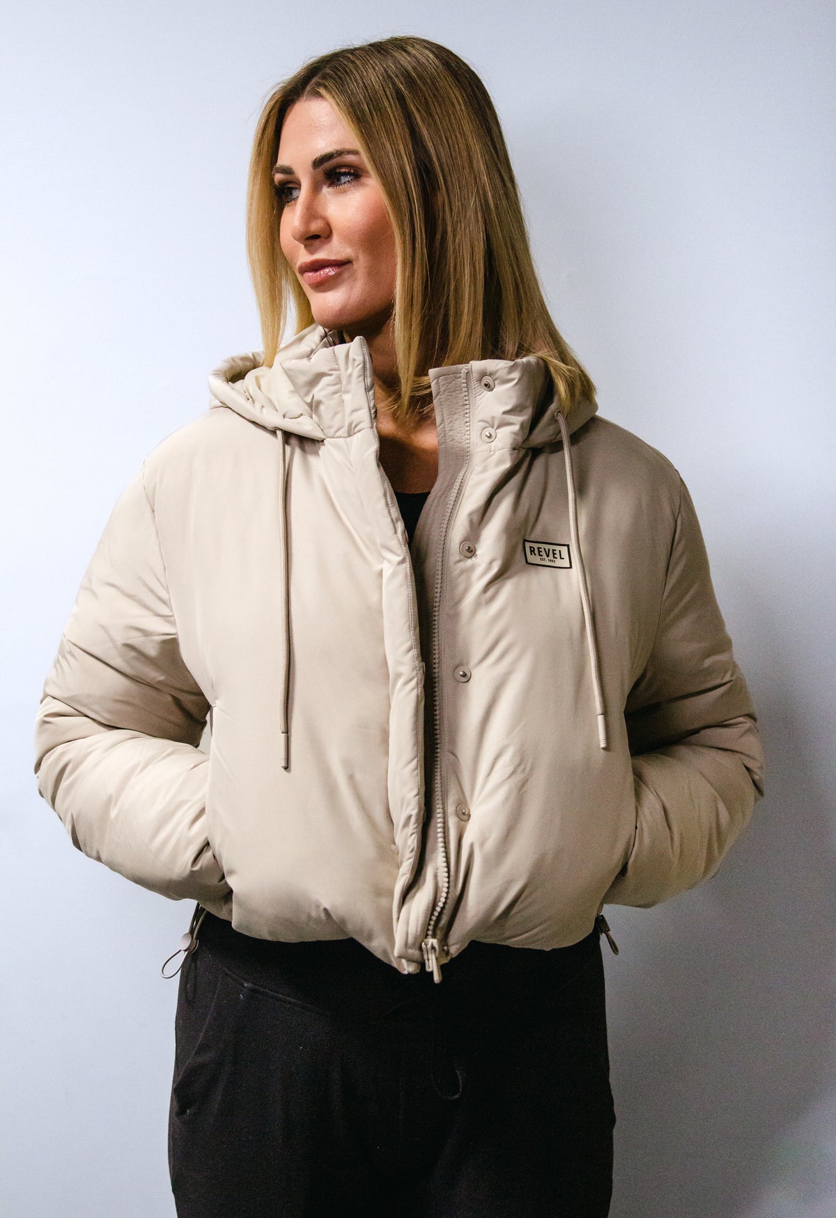 Luxe Cropped Puffer Jacket